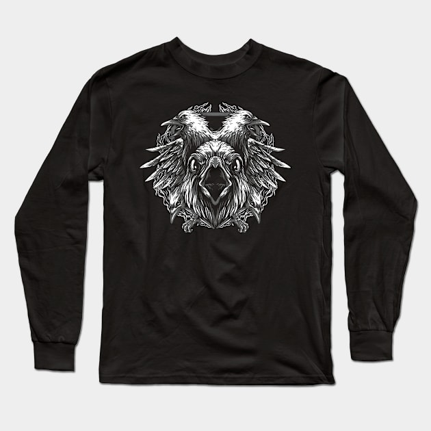 Three Ravens Long Sleeve T-Shirt by Buy Custom Things